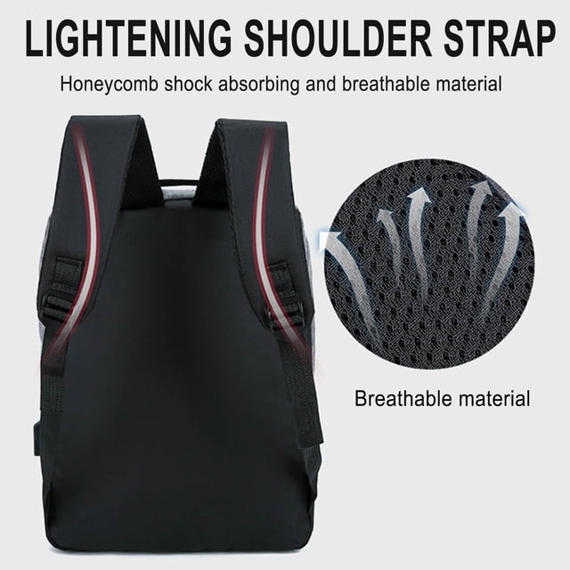 TIMIFIS Fashion Three-piece Backpack Backpack Male Business Usb Charging Laptop Bag High-capacity Students Bag Gift