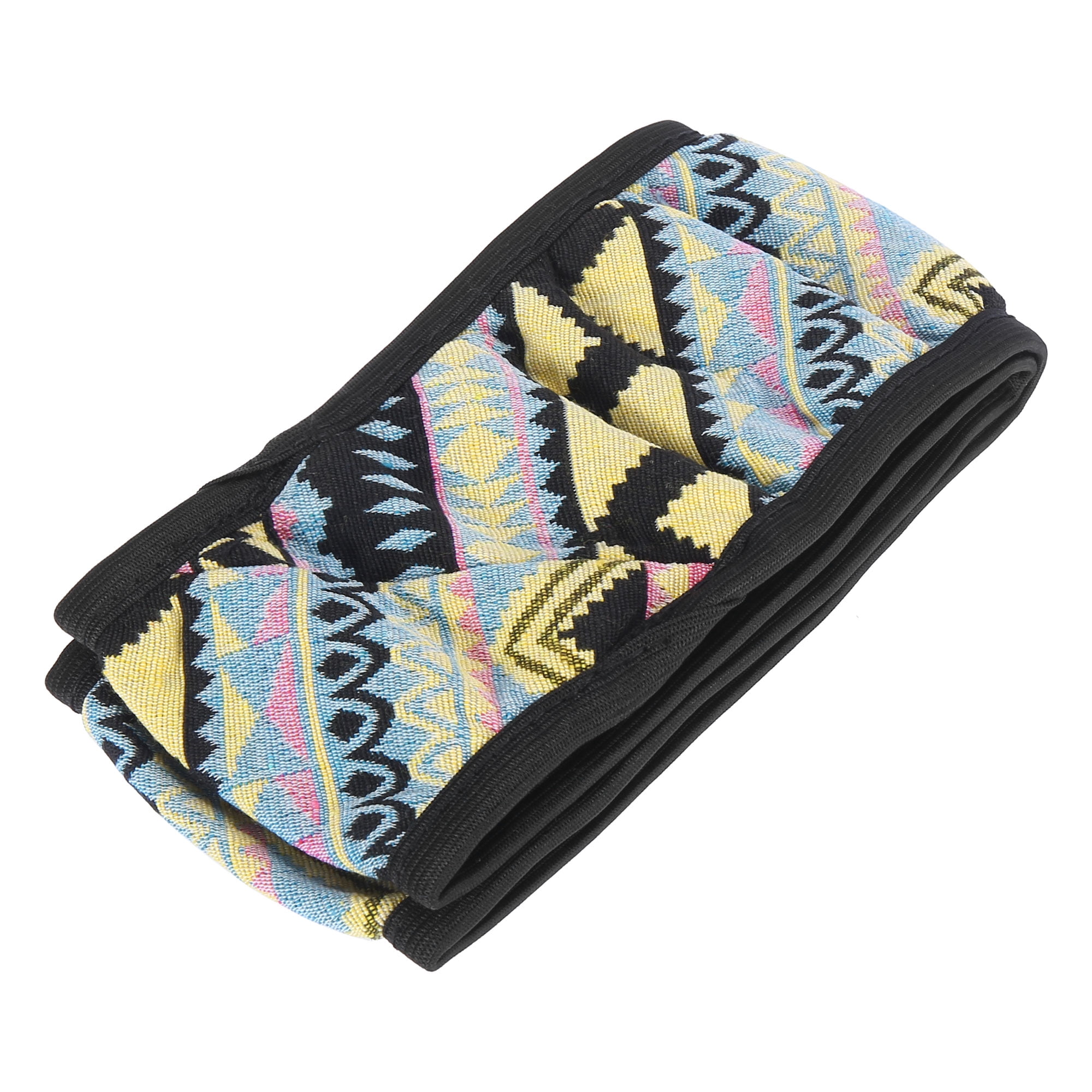 Unique Bargains Car Steering Wheel Cover with Multicolor Printing Wave Pattern
