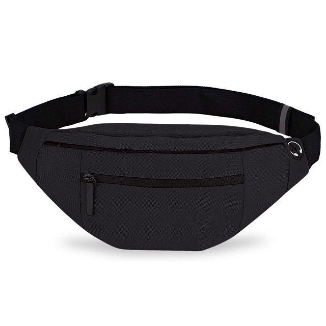 Riñonera grande tipo bandolera con bolsillos con cremallera, ideal como regalo para disfrutar de los deportes, festivales, entrenamientos, viajes, correr, informal, para llevar el teléfono