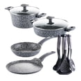 thumbnail image 1 of Batería de Cocina de 6 Piezas White-Westinghouse mármol gris granito + set de utensilios WCCS007005BGGY gris, 1 of 6