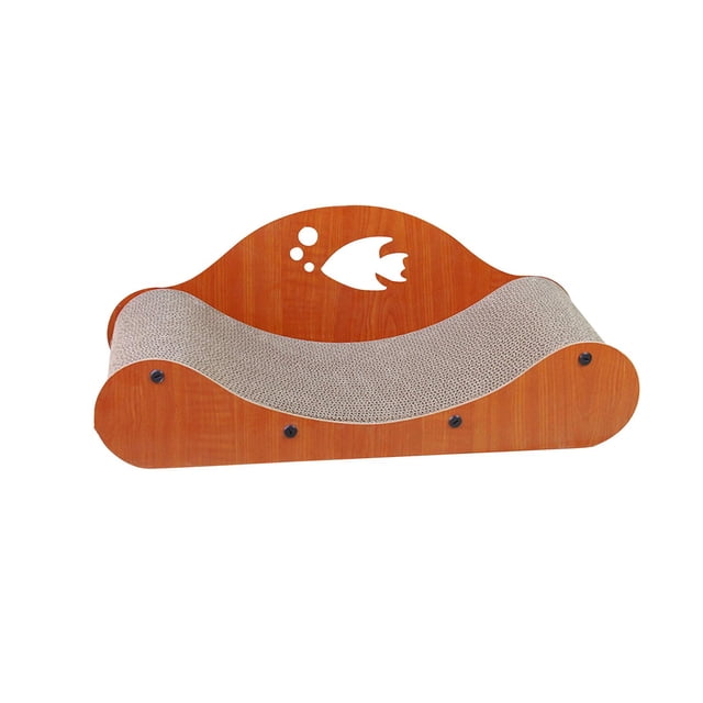 TISHITA Chat Griffoir Grand Canapé Lit pour Animaux de Compagnie Large Usure Résistant Chat Lit à Gratter Protéger Motif