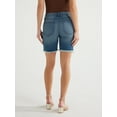 thumbnail image 3 of Sofia Jeans Women's Gabriella Bermuda Mid-Rise Destructed Hem Shorts, 8" Inseam, Sizes 0-20, 3 of 6