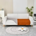 thumbnail image 5 of LYCAQL Reversible Quilted Sofa Cover, Water Resistant Slipcover Furniture Protector, Washable Couch Cover with Non Slip and Elastic Straps for Kids, Dogs, Pets (Sofa, Orange), 5 of 5