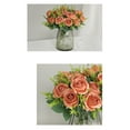 thumbnail image 5 of Lilgiuy Artificial Roses 6 Heads Silk Flower Roses with Stems Fake Rose Bouquet Gifts for Valentine's Day Home Office Parties Bridal Wedding Decoration, Coffee, 5 of 5