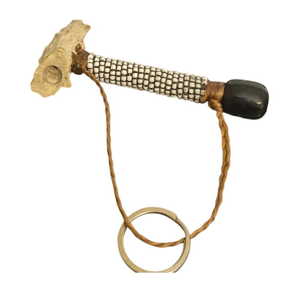 Indian Naative American Made Peace Pipe with Key Ring