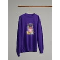 thumbnail image 3 of Colorful Pug Splash Art Sweatshirt Women -Fab Funky Designs, Female Medium, 3 of 4