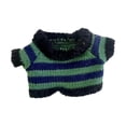 thumbnail image 1 of Ropa para muñecos de peluche de 20 cm, accesorios para animales de peluche, cómoda y elegante, para hacer tú mismo. Rayas verde oscuro, 1 of 7