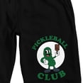 thumbnail image 6 of Pickleball Club Pickle Character Men's Black Sleep Pajama Shorts-XL, 6 of 7