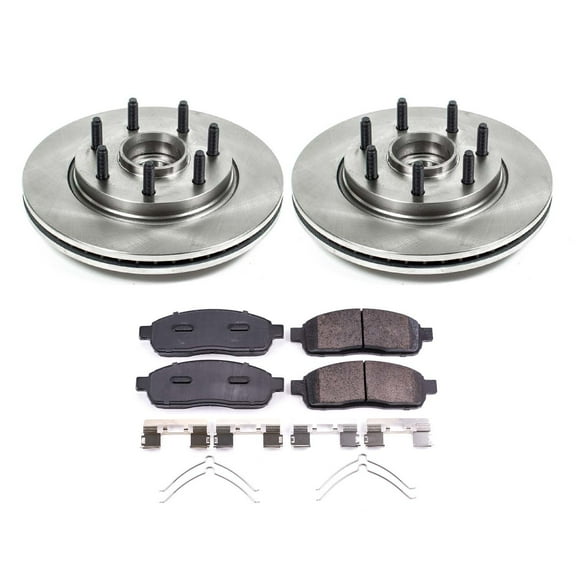 Ultimate Brakes Front Semi-Metallic Brake Pad and Rotor Kit with Hardware WM81561