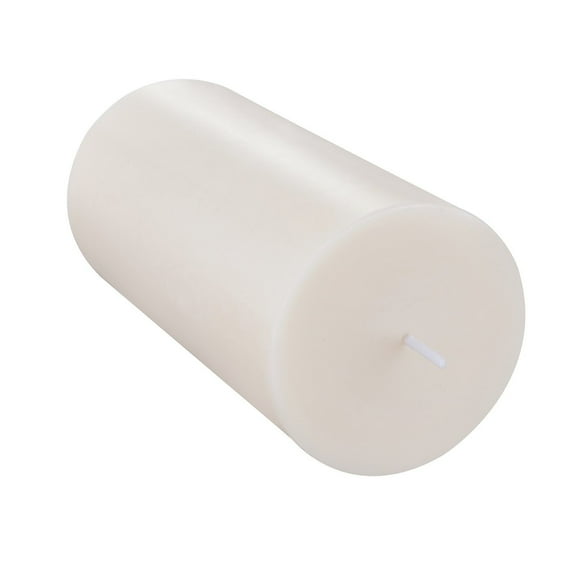 Long Burning Unscented Pillar Candles (3 Pack) - 65 Hours, Christmas White for Holiday Decor