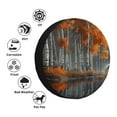 thumbnail image 4 of Yiaed White Horse Autumn Birch Print Print Tire Wheel Cover, tire covers for trailers,rv wheel covers,rv tire covers, camper tire covers,tire covers for cars-15 inch, 4 of 6