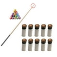 thumbnail image 2 of AOOOWER 10Pcs Cue Tips Pool Billiard Screw-on Tips with White Pool Cue Stick Ferrules, 2 of 12