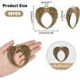 thumbnail image 3 of 10pcs Memorial Hanging Ornaments Heart Angel Wings Charms Alloy Antique Bronze Pendants, 3 of 9