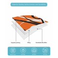 thumbnail image 5 of Orange Geometric Twin Size Down Alternative Comforter, Lightweight Comforter Quilt Bedding Set with Pillow Shams Black White Striped Abstract Lines Art All Seasons Bed Comforter Duvet Insert 68"x86", 5 of 7