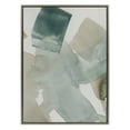 thumbnail image 3 of Kate and Laurel Sylvie Color Exploration II Framed Canvas Wall Art by Amy Lighthall, 28x38 Gray, Modern Abstract Soft Watercolor Art for Wall, 3 of 7