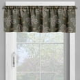 thumbnail image 2 of Ambesonne Flower Window Valance, Blooming Petals Doodle, 54" X 12", Umber Orange Slate Blue, 2 of 5
