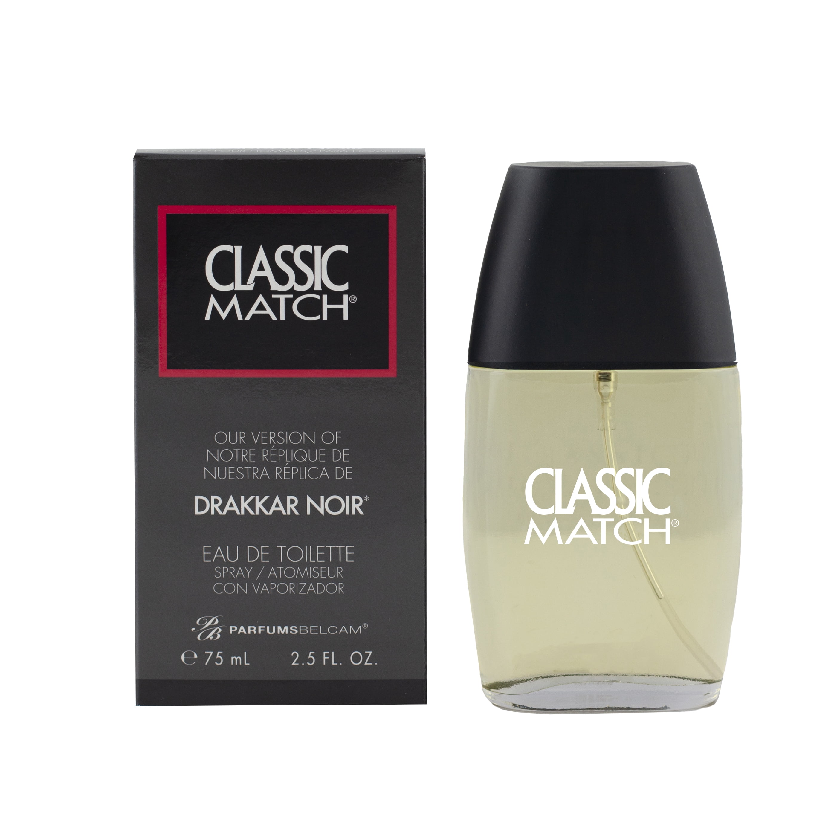 (3 pack) Parfums Belcam Classic Match Eau De Toilette, Cologne for Men, 2.5 fl oz