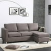 Small Spaces Sectional Sofa, Chocolate M