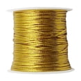 thumbnail image 6 of 23m Long Ribbon Multifunctional Wedding Party Silk Ribbon Decorative Crafts Wires Packing Cords Binding Strings Fresh Colored 1mm - gold, 23m, 6 of 9