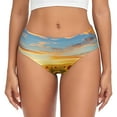 thumbnail image 1 of Balery Beautiful Golden Sunflower Field Ropa Interior de Algodón para Mujer con Dibujo – Braguitas Cómodas y Elásticas, Estilo Clásico-Medium, 1 of 6