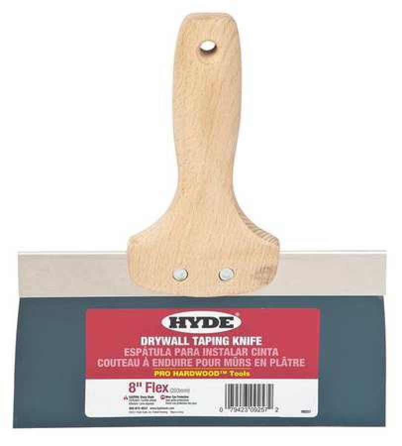 Hyde Taping Knife,Flexible,8",Blue Steel HAWA 09257