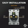 thumbnail image 2 of ELEGRP 30 Amps 250V Flush Mounting Power Receptacle, NEMA 6-30R, Straight Blade Power Outlet for Welder/Generator, Heavy Duty Industrial Grade, Grounding, 2 Pole 3 Wire, UL Listed, 1 Pack, 2 of 7