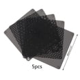 thumbnail image 4 of 5PCS PVC Fan Dust Filter PC Dustproof Case Cuttable Computer Mesh Cover 40mm 50mm 60mm 70mm 80mm 90mm 140mm Mesh Black C 6cmx6cm, 4 of 6