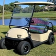 thumbnail image 4 of Pzuqiu Golf Cart Seat Covers Portable Polyester Cloth, Compatible with Outdoor Golf Carts, for Ezgo Seats 2 Person Seats Golf Carts Club Car Precedent, 4 of 9