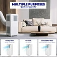 thumbnail image 2 of Danolapsi 8000 BTU Portable Air Conditioners,Portable AC With Remote for Room(15'x20 ft²),3-in-1 Compact Indoor Quiet AC Unit,Dehumidifier,Fan,Window Installation Kit & Remote Control for Home,Office, 2 of 8