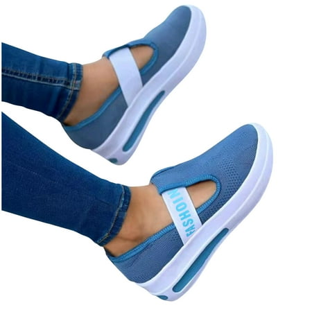 

Women s Ladies Shoes Casual Daily Buckle Closed Toe Platform Sneakers