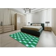 thumbnail image 5 of Ahgly Company Machine Washable Indoor Rectangle Transitional Lime Mint Green Area Rugs, 3' x 5', 5 of 7