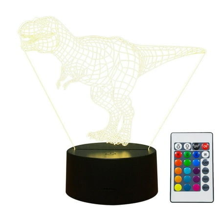 

XFLWAM Children 3D Dinosaur Night Light 7 Color Variations USB Dinosaur Night Light Children s Birthday Gift Home Decoration