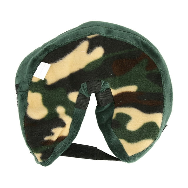Collier de Récupération pour Animaux de Compagnie, Doublure en PVC Gonflable Empêchant la Morsure de Rayures, Stockage Facile, Cône de Chien, Boucle de Bandoulière Réglable Douce pour Chiens, Attaches de Crochet et de Cerceau, Drapeau Bleu des États-Unis