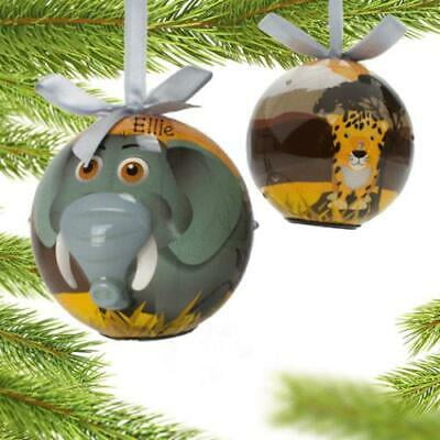 Twinkling Treasures 3D Blinking Christmas Ornament MONKEY 