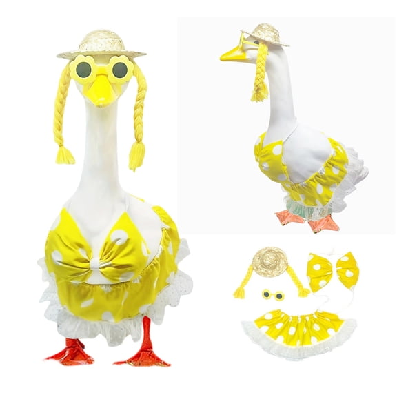 Orangide Easter Goose Yard Decor, Large White Outdoor Goose Statue for Porch, Garden and Lawn, Holiday Spring and Easter Decorations for Home, Festive Outdoor Decorative Goose