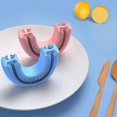 thumbnail image 4 of Kid's Electric Toothbrush Silicone Papanicolaou Training U-Shaped Teeth Brush, 4 of 5