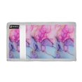 thumbnail image 2 of JIALIOU Nylon Trifold Card Wallet with ID Window Zipper Pocket for Men Women Teen Pink Purple Blue Marble, 2 of 7