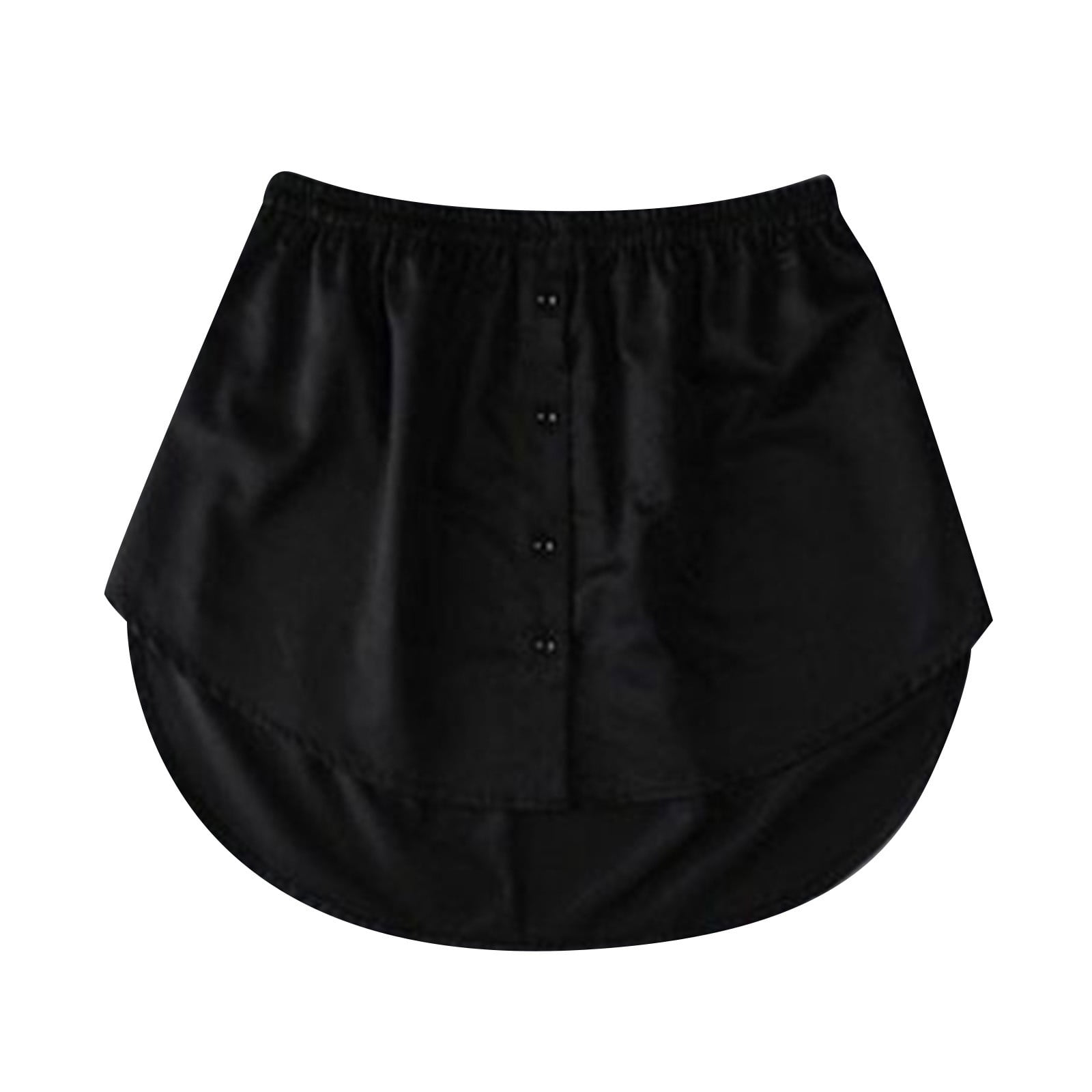 Extension De Chemise Pour Femme - Mini Jupon Basique 3 Pièces, Jupe Chemisier Anti-Froissement