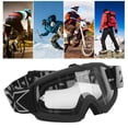 thumbnail image 4 of Motorcycle Goggles, Motocross Goggles Transparent Falling Resistant Comfortable TPU Frame  For Climbing For Teenager 8060 Black Frame, 4 of 8
