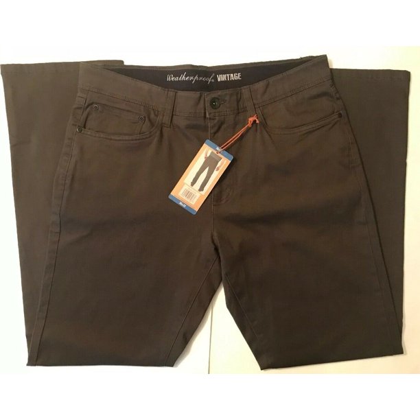 Weatherproof Weatherproof Vintage Men's 5 Pocket Twill Pant In Brown