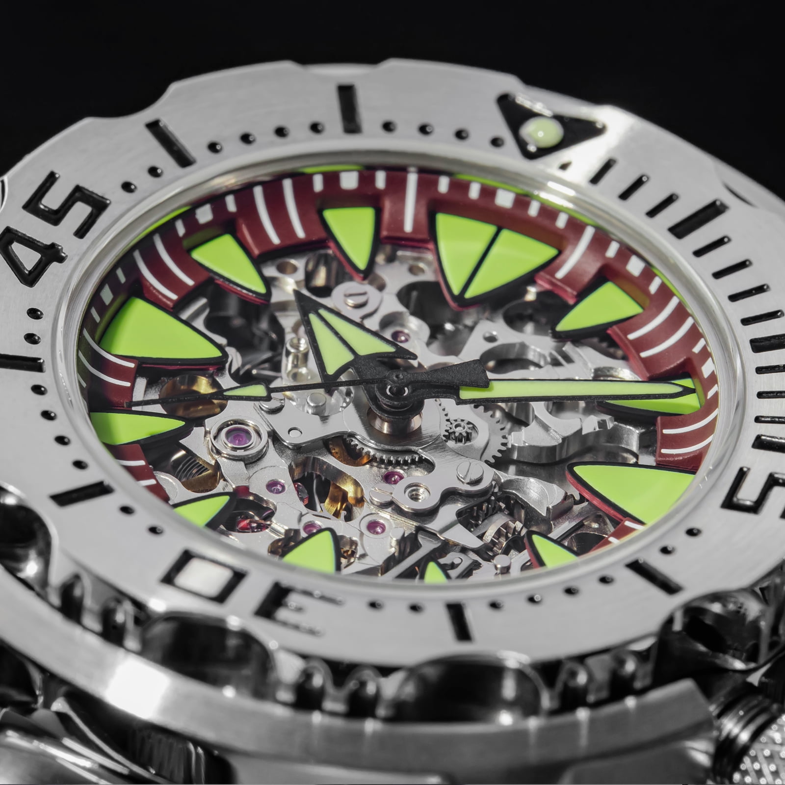 ADDIESDIVE Automatic Watches for Men Skeleton Mechanical Dive Watch 200M Waterproof with NH36 Movement, Sapphire Crystal Glass, Super Luminous Luxury Analog Mens Wristwatch