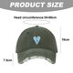 thumbnail image 2 of Gorra de béisbol con parte superior suave y ajustable con forma de corazón y agujero retro para mujer, de 54 a 60 cm de circunferencia, con ala ancha, 2 of 5