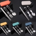 thumbnail image 3 of Lylong Foldable Camping Spoon Fork Chopsticks Flatware Camping Utensil Set Folding Picnic Cutlery Utensil Spoon Chopsticks Fork Set, 3 of 8