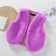 thumbnail image 2 of zbxnLI Toddler Girls Plush Vest Fleece Open Front Fall Winter Fashion Outerwear Vests for Little Girls, 2 of 5