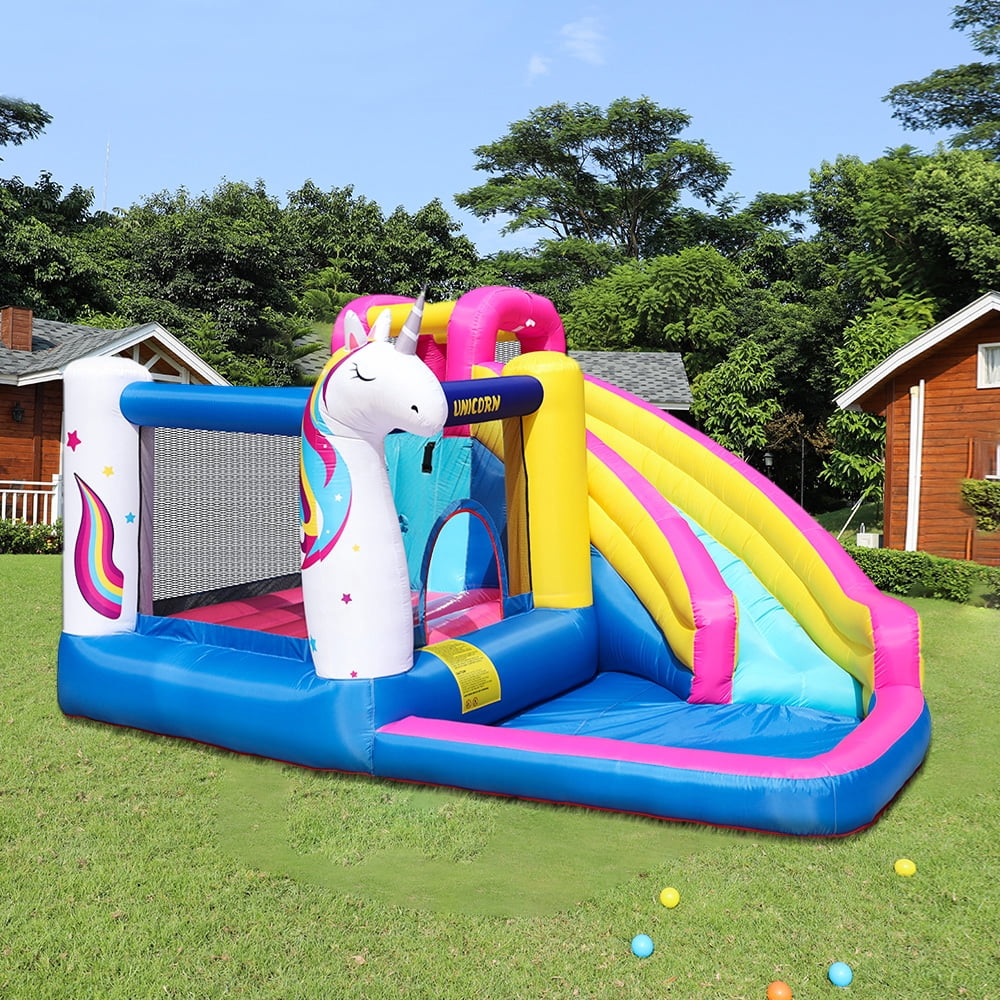 UWR-Nite Inflatable Bounce House, Water Slide Park Slide Bouncer ...