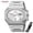 Silver, variant on Watch for Men, Polygonal Steel Band Quartz Watch with Sub-Dials and Stopwatch, Date Display and Decorative Moon-Style Dial