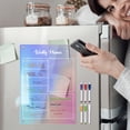 thumbnail image 1 of Colored Acrylic Week Plan Memo Message Board With Erasable Refrigerator Sticker, 1 of 8