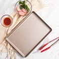 thumbnail image 2 of thinsony Champagne Gold Home Oven Biscuit Baking Tray 12.8 Inch Compatible, 2 of 7