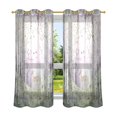 thumbnail image 6 of Yayeee Window Curtains Light Filtering 63"x52" Grommet Panel Pair Home Living Room Decor, Purple Deer, 6 of 7