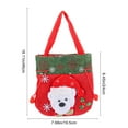thumbnail image 3 of Luoshdecor Christmas Gift Bag with Handles,Fabric Santa Claus Bear Snowmen Elk Gift Bags for Christmas Candy Cookies Apple Supplies 18 in, 3 of 6